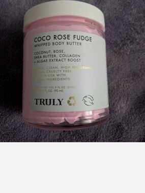 TRULY Coco Rose Fudge Whipped Body Butter - Light Pink